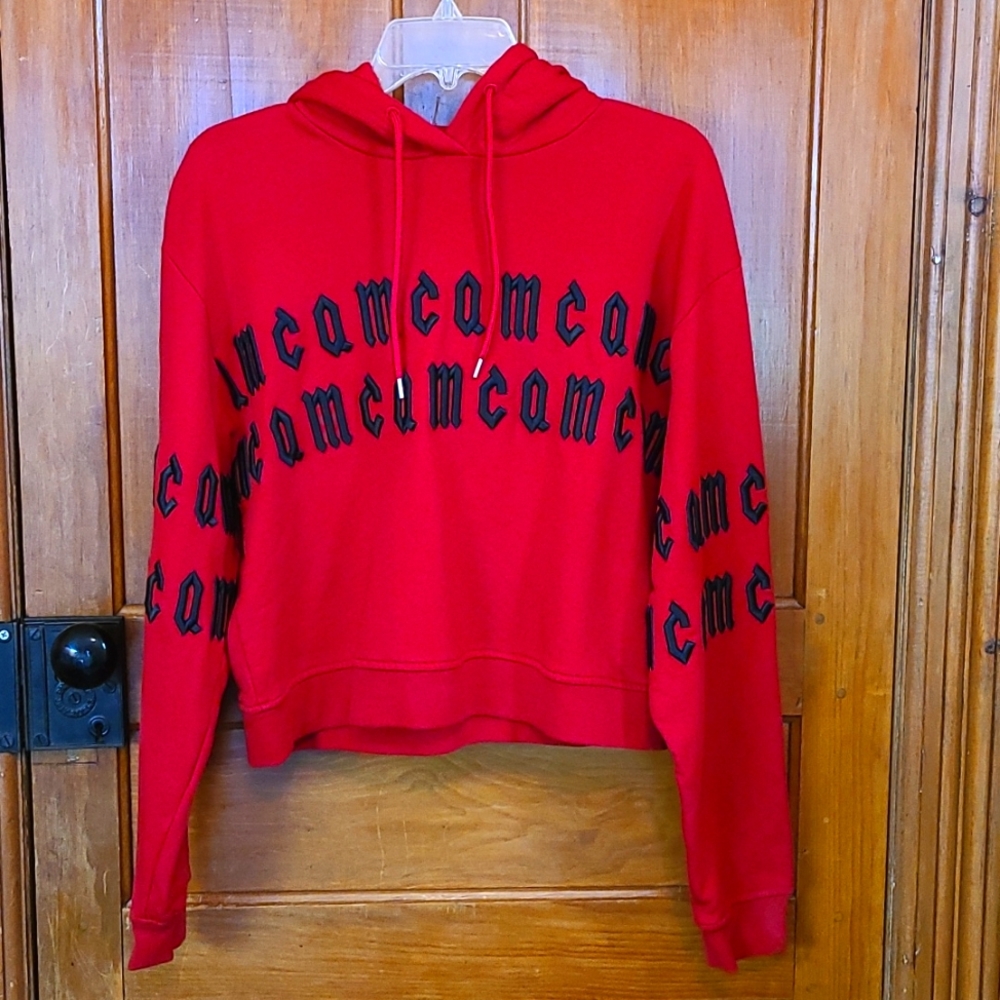 Woman's‎ Steve McQueen Crop Red Hoodie